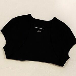 American Eagle black bolero shrug sweater size medium